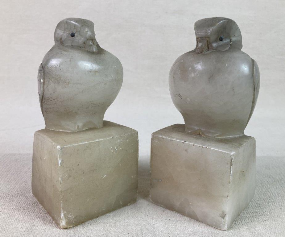 Carved Alabaster Bird Figures (1 of 6)