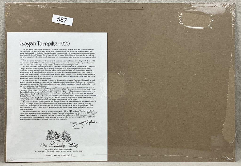 John Kollock Print, The Logan Turnpike-1920 - 6