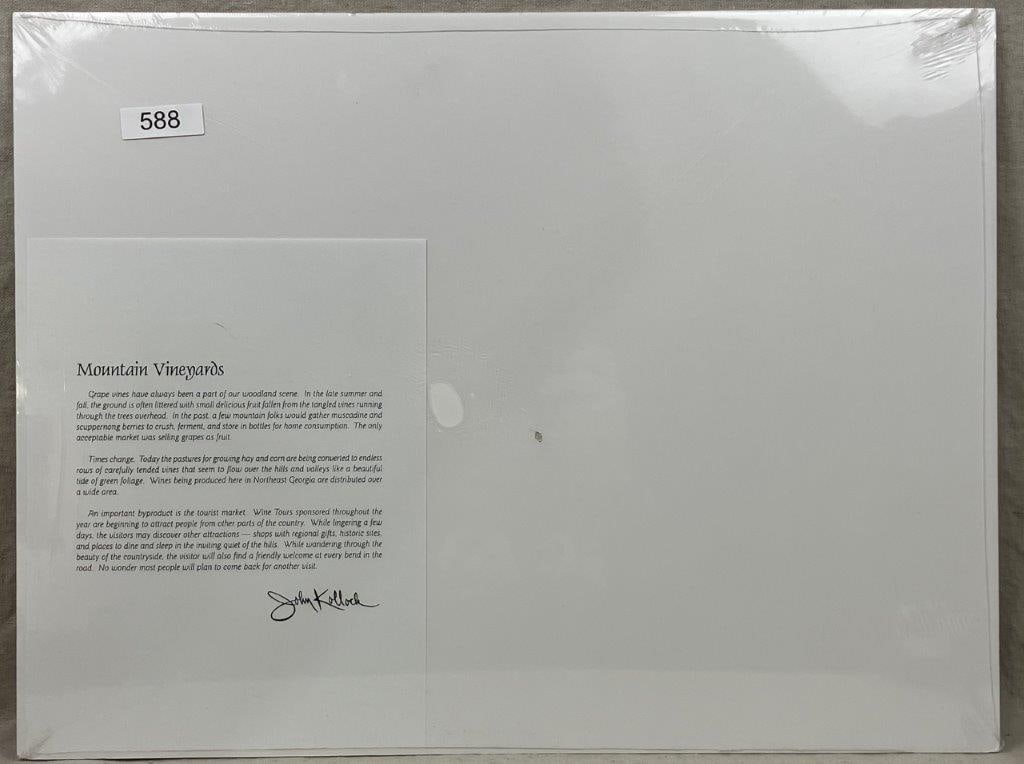John Kollock Print, Mountain Vineyards - 7