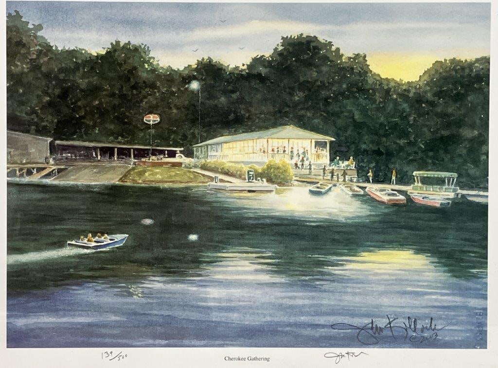 John Kollock Print, Cherokee Gathering - 2