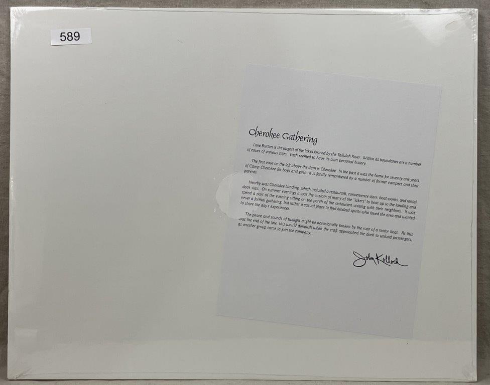 John Kollock Print, Cherokee Gathering - 3