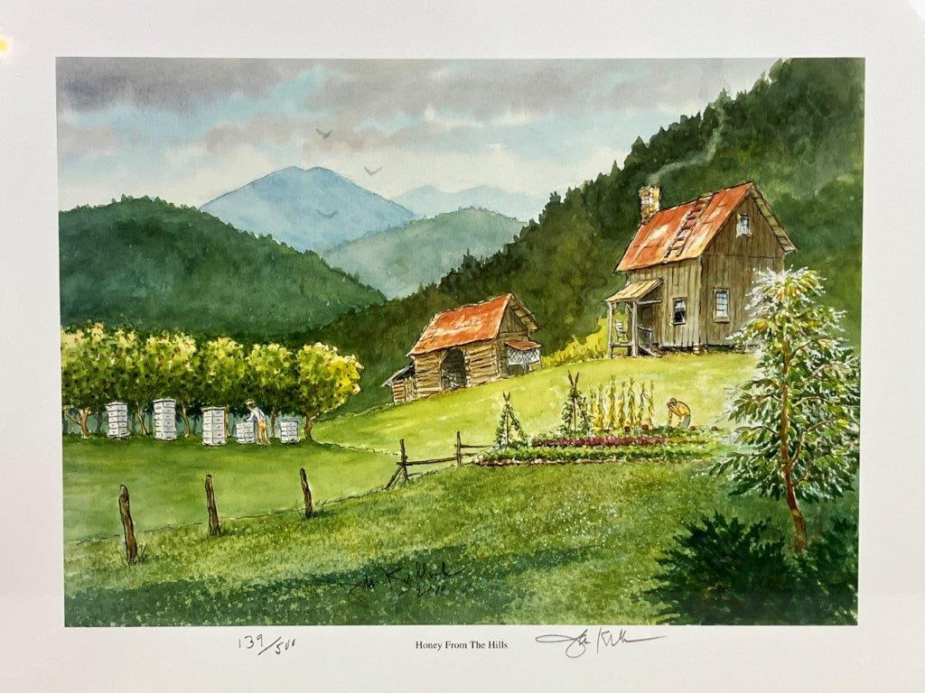 John Kollock Print, Honey From The Hills - 2