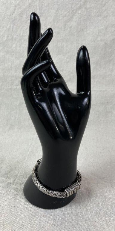 GeoArt Sterling Silver Braided Bracelet - 3