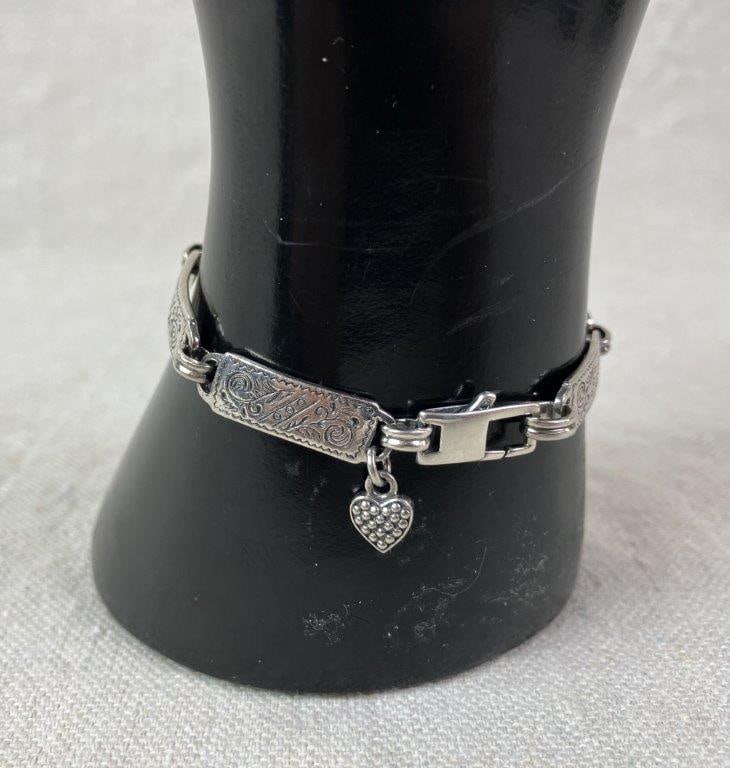 Southwestern Sterling Silver Bracelet - 4
