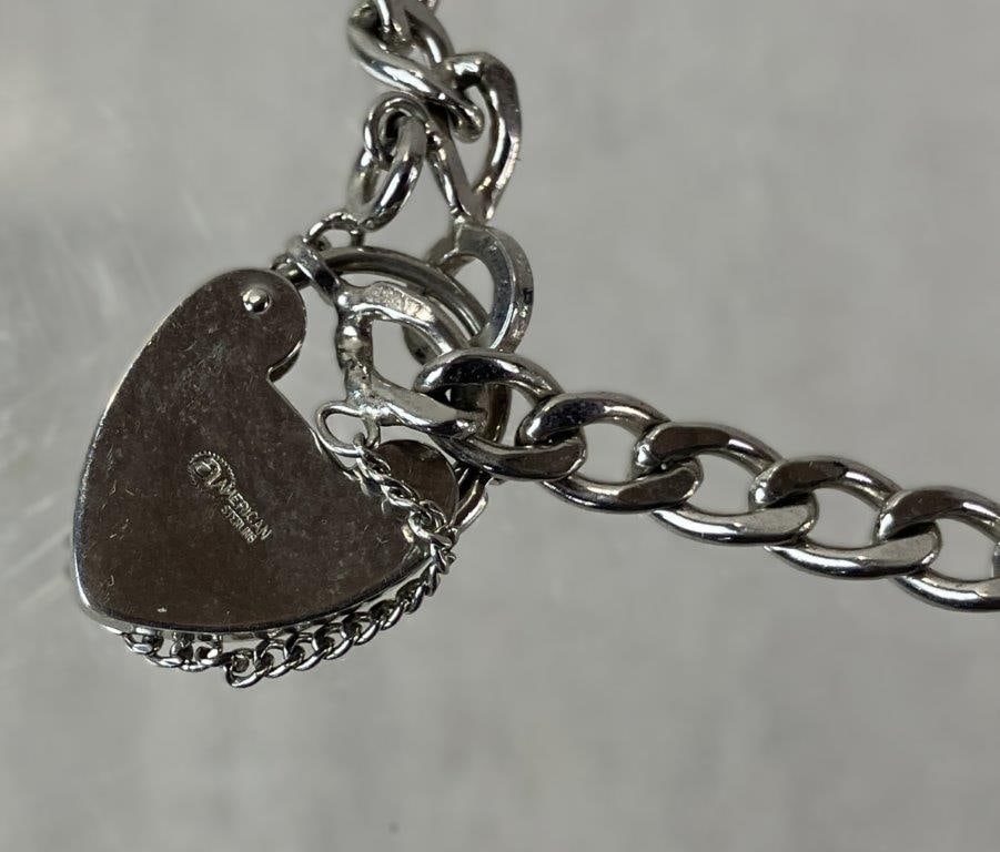 Sterling Silver Charm Bracelet - 4