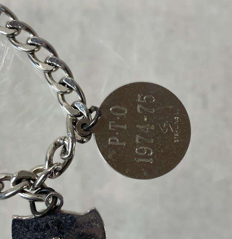 Sterling Silver Charm Bracelet - 6