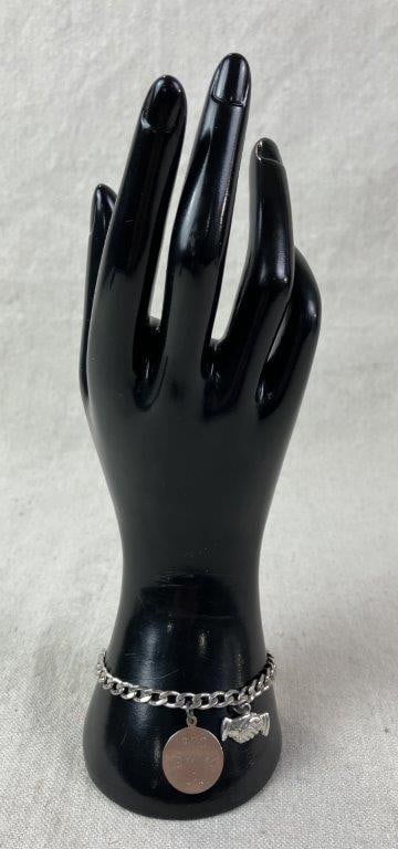 Sterling Silver Charm Bracelet - 7