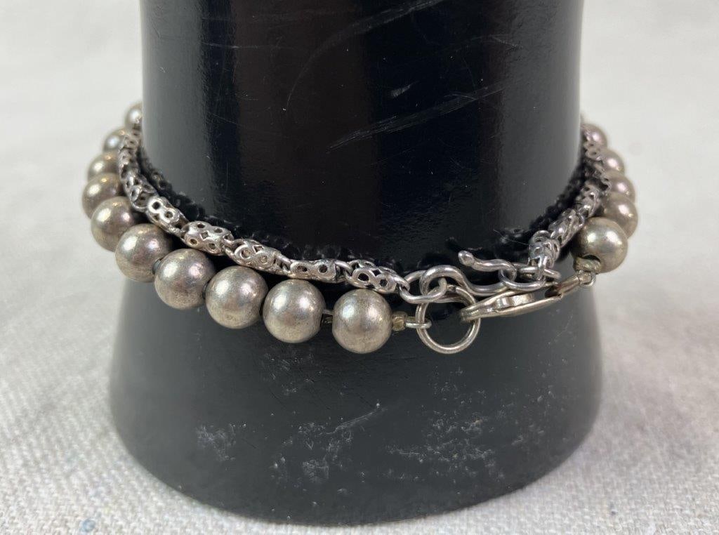 Pair of Sterling Silver Bracelets - 4