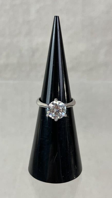 Vosali Moissanite Sterling Silver Ring - 2