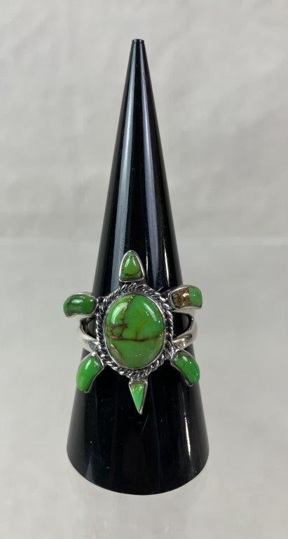 Sterling Silver Turtle Ring - 2
