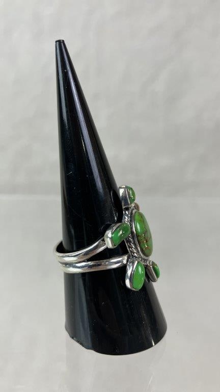 Sterling Silver Turtle Ring - 3