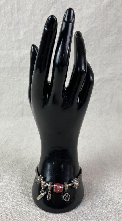 Pandora Sterling Silver Charm Bracelet - 2