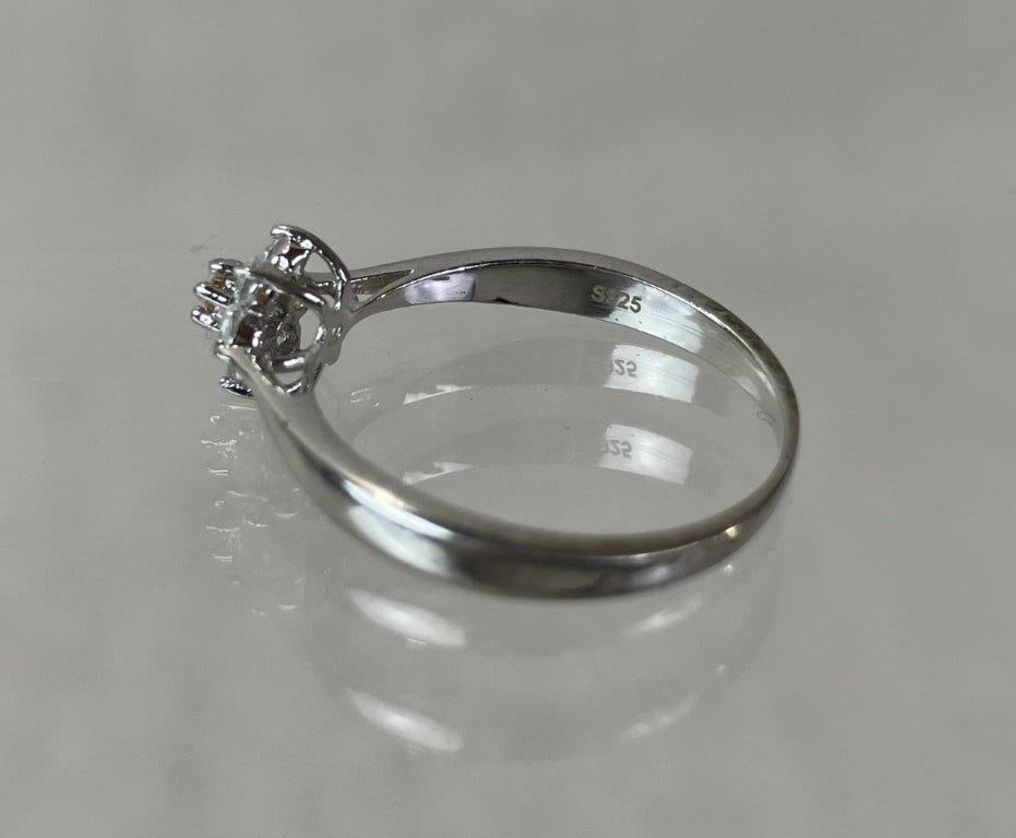 Three Sterling Silver Rings - 5