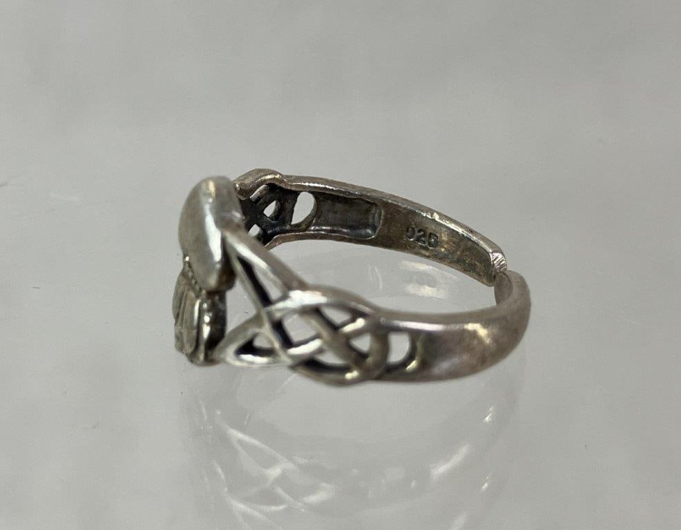 Three Sterling Silver Rings - 6