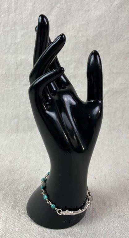 Sterling Silver and Turquoise Southwestern Bracelet - 3