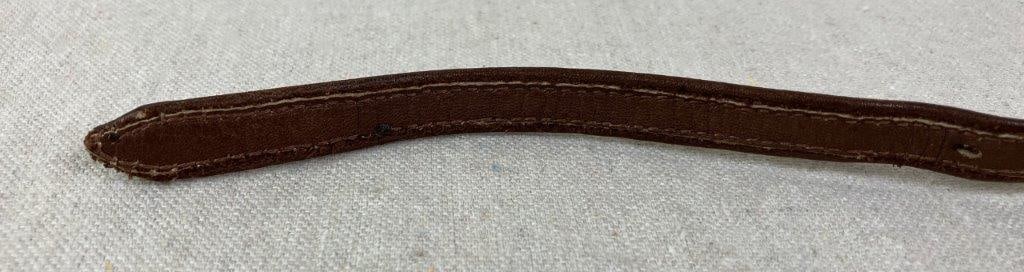 Native American Sterling Silver and Leather Concho Belt - 5