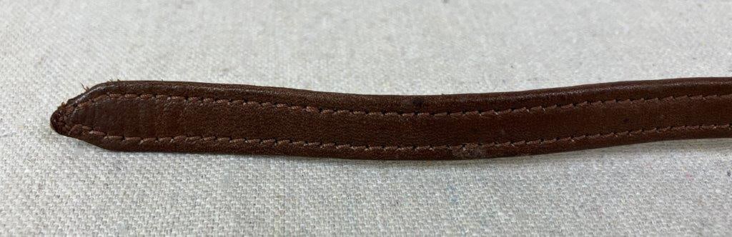 Native American Sterling Silver and Leather Concho Belt - 6