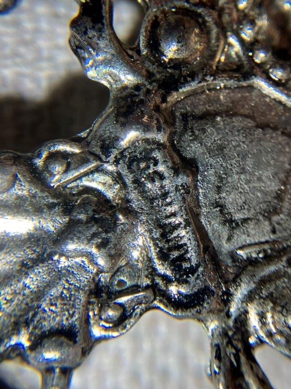 Vintage Cedar Jewelry Box with Brooches - 9