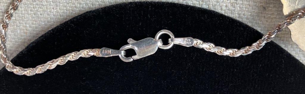 Mexican Sterling Silver and Black Onyx Artisan Necklace - 5