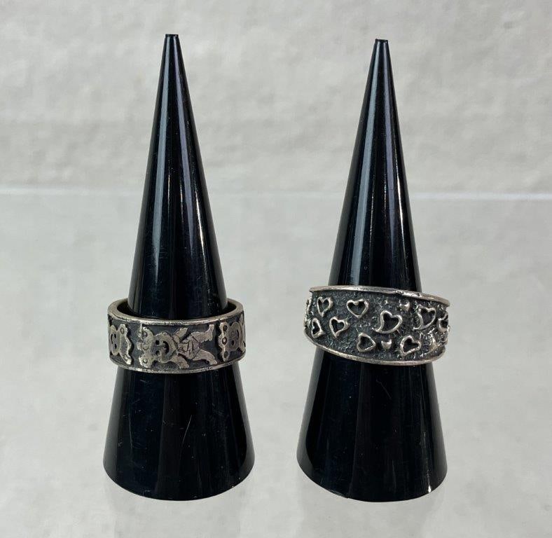Two Sterling Silver Rings - 2