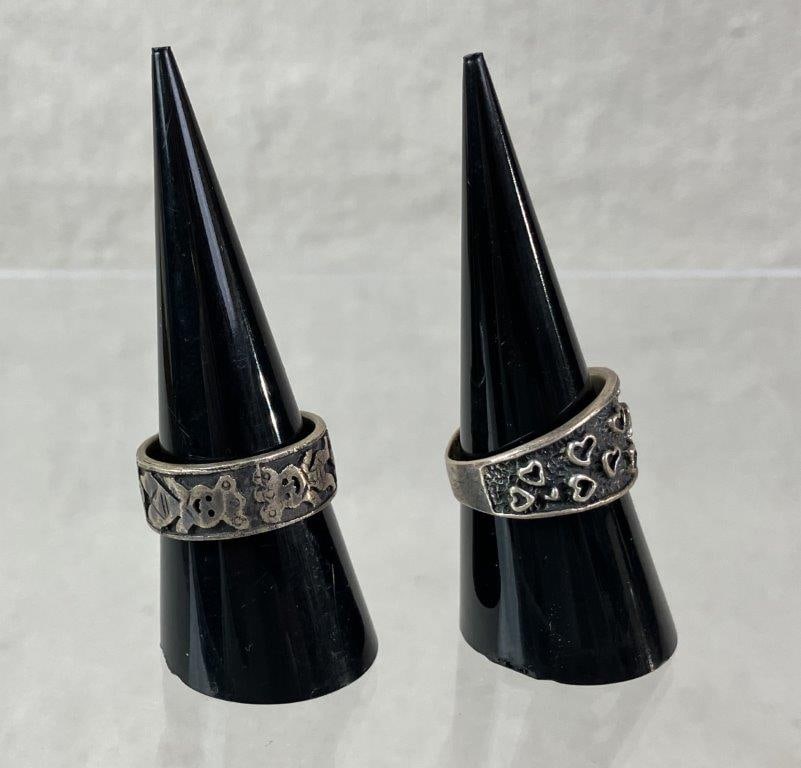 Two Sterling Silver Rings - 3