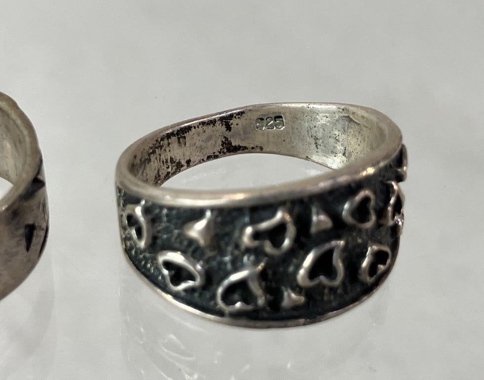 Two Sterling Silver Rings - 4