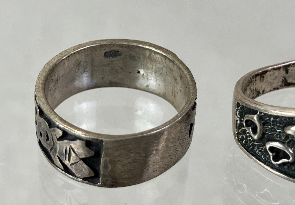 Two Sterling Silver Rings - 5