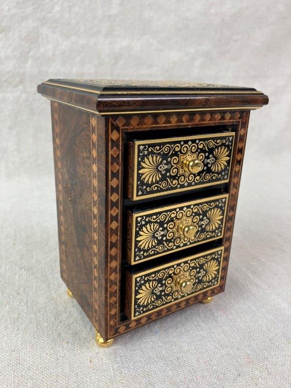 Toledo Damascene Spanish Jewelry Box - 10