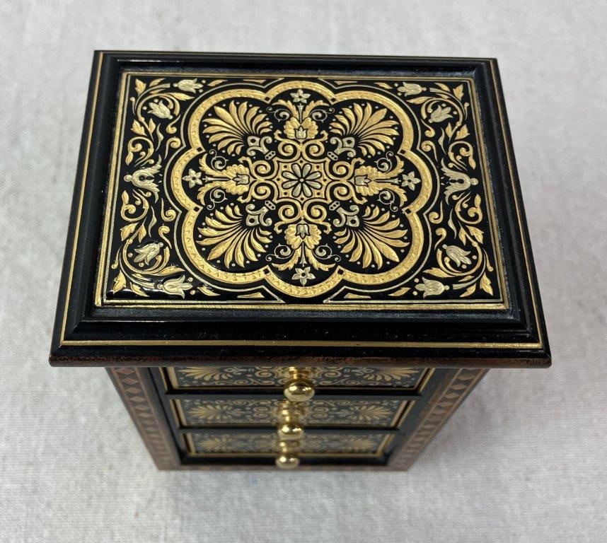 Toledo Damascene Spanish Jewelry Box - 12