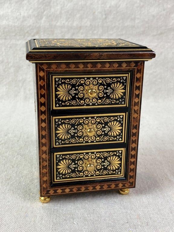 Toledo Damascene Spanish Jewelry Box - 8