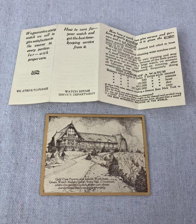 Art Deco Gruen Pocket Watch, 1920s - 11