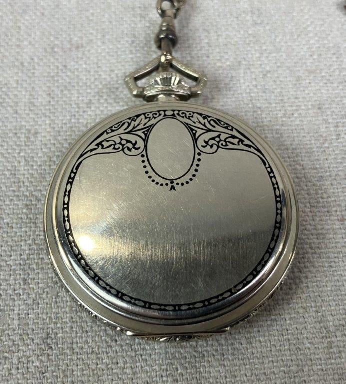 Art Deco Gruen Pocket Watch, 1920s - 9