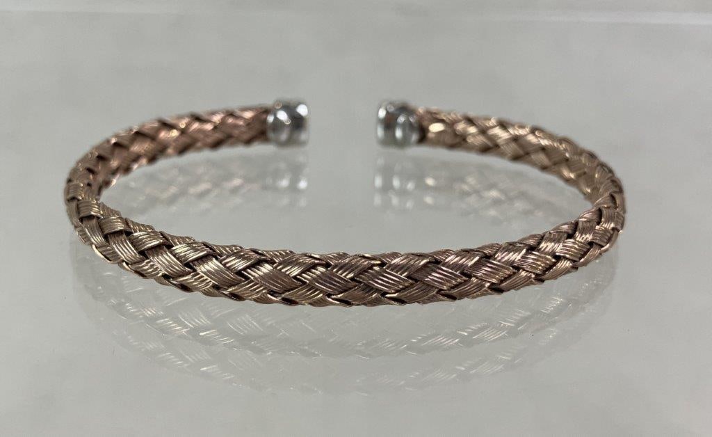 Sterling Silver Woven Cuff Bracelet (1 of 5)