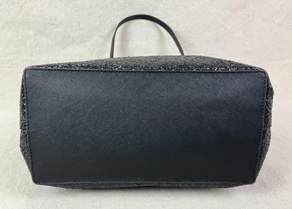 Kate Spade New York Black Glitter Court Penny Tote Bag - 10