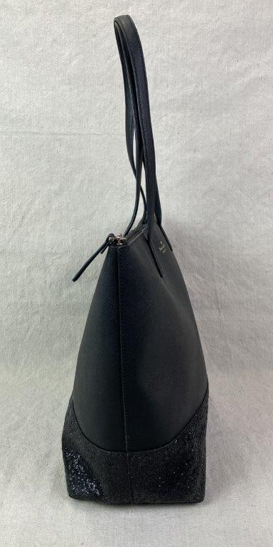 Kate Spade New York Black Glitter Court Penny Tote Bag - 5