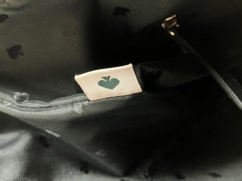 Kate Spade New York Black Glitter Court Penny Tote Bag - 8