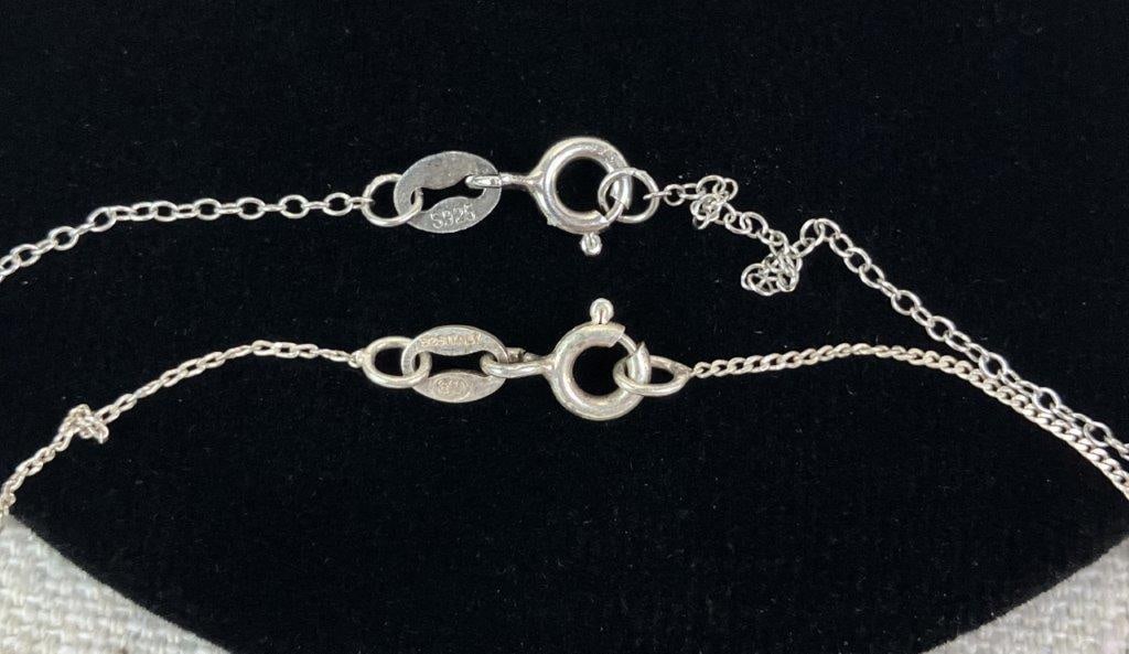 Jewelry Assortment Including Sterling Silver Necklaces - 6