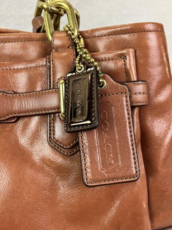 Coach Chelsea Jayden Brown Leather Shoulder Bag - 2