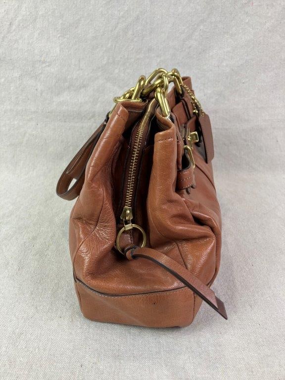 Coach Chelsea Jayden Brown Leather Shoulder Bag - 6