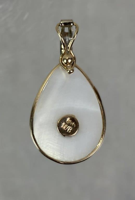 14Kt Gold and Pearl Pendant - 3