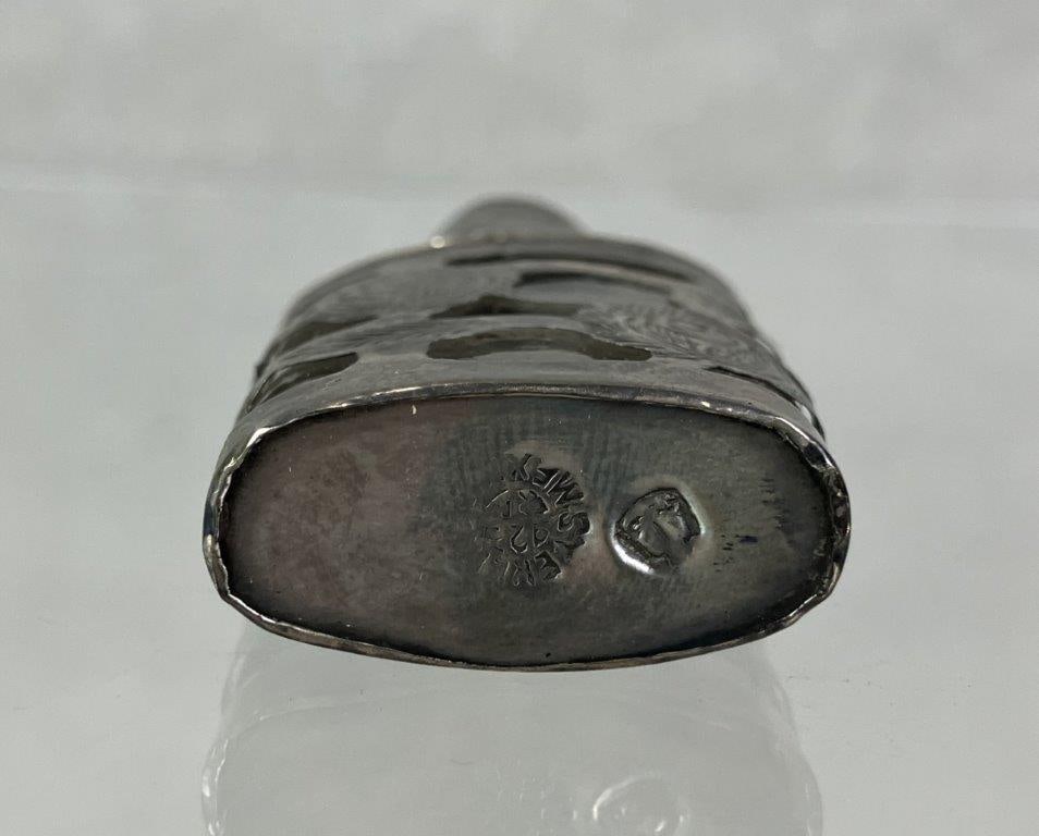 Mexican Sterling Silver Encased Perfume Bottle - 6