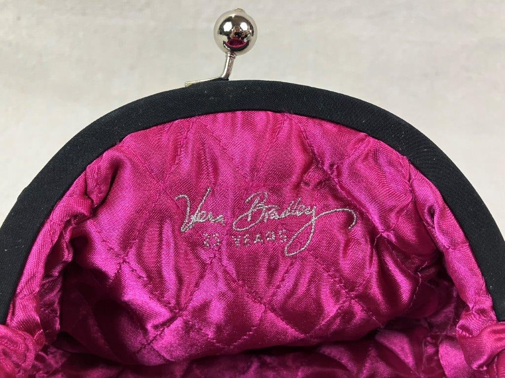 Vera Bradley 25th Anniversary Beaded Floral Kisslock Purse - 8