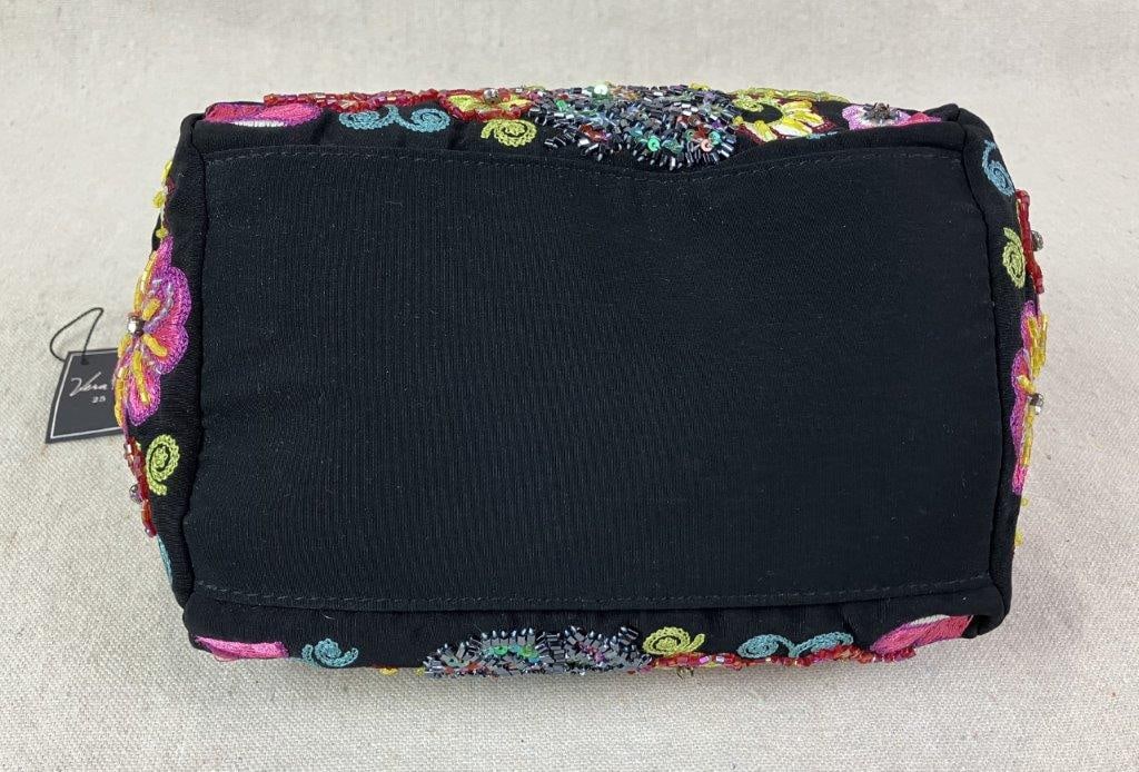 Vera Bradley 25th Anniversary Beaded Floral Kisslock Purse - 9