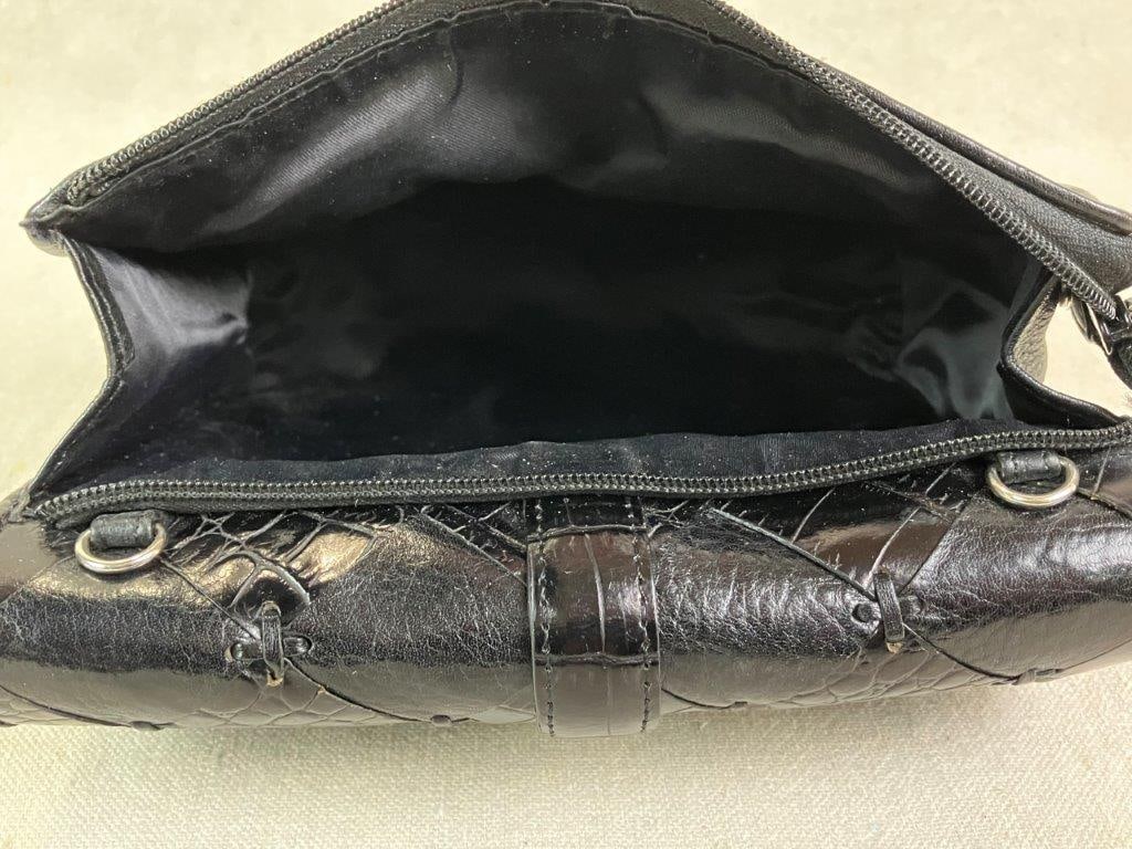 Brighton Black Leather Crossbody Bag or Wallet - 6