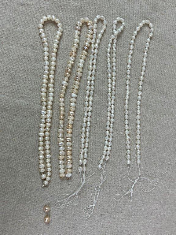 Five Strands of Freshwater Pearls - 4