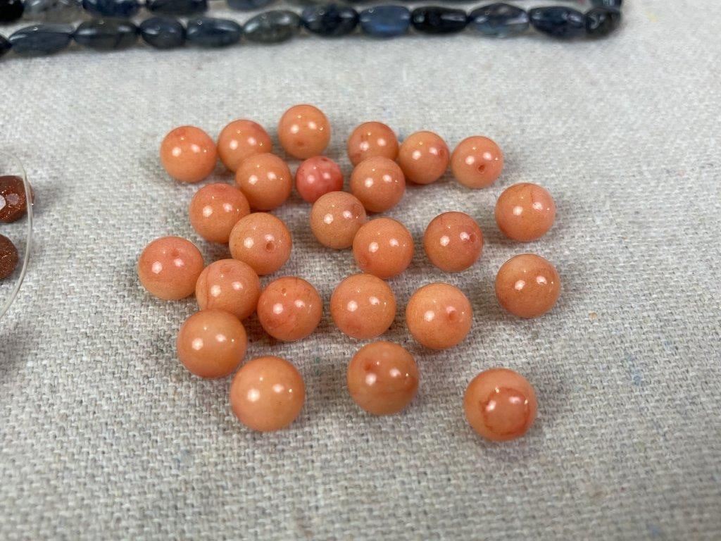 Lot of Gemstone and Coral Beads - 3
