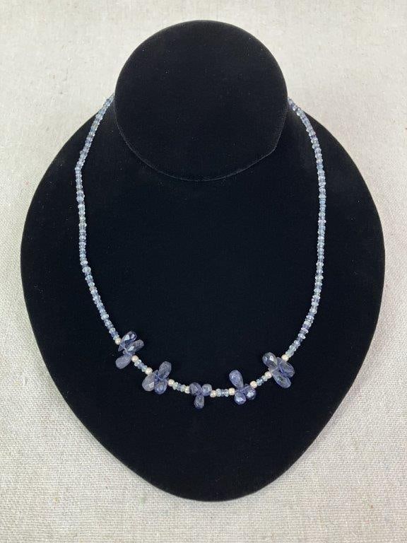 Amethyst Chip Bead Necklace (1 of 3)