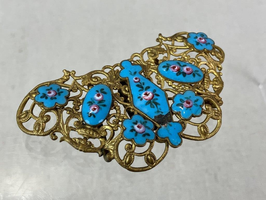 Late 19th Century Women’s Brass Belt Buckle - 2