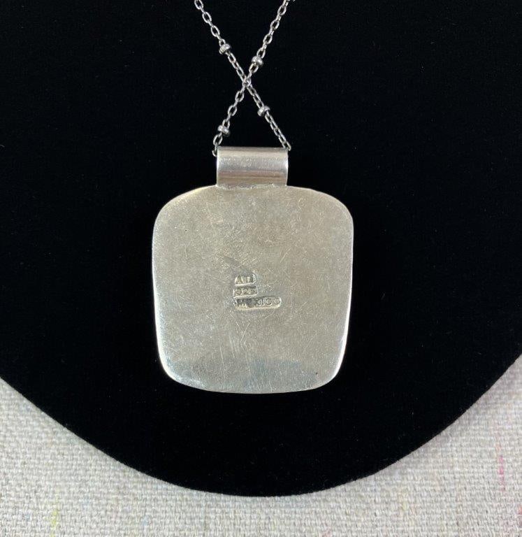 Sterling Silver Onyx Necklace - 3