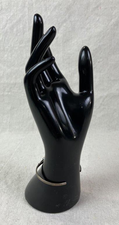 Sterling Silver Opal Cuff Bracelet - 5